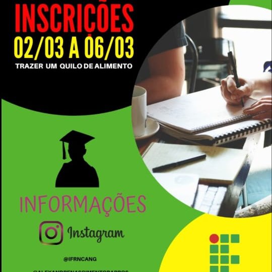 #36237 Campus Canguaretama divulga seleção de alunos para o projeto de extensão preparatório para o ENEM – IFCang no ENEM.