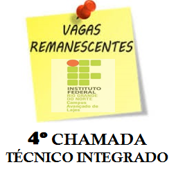 #36484 Publicada lista da 4ª chamada para vagas remanescentes