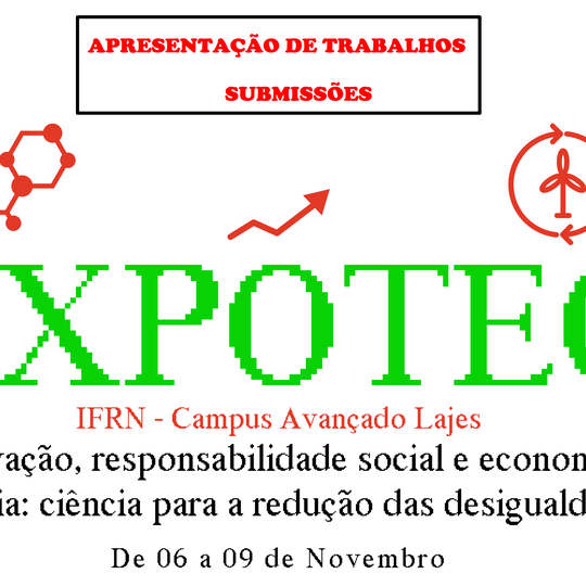 #36546 Aberta a submissão de trabalhos da Mostra Científica da I EXPOTEC do Campus Avançado Lajes