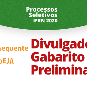#36804 Técnico Subsequente e ProEJA 2020: divulgado Gabarito Preliminar
