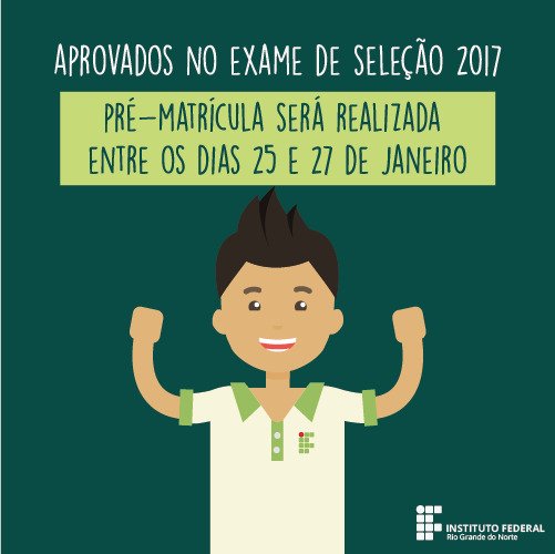 #36943 Semana de matrículas dos aprovados no Exame de Seleção 2017