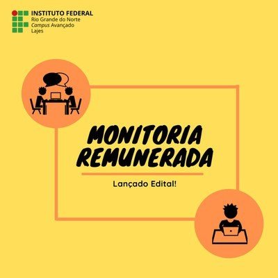#36954 Inscrições abertas para preenchimento de vagas em monitoria remunerada 2022