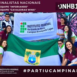 #37118 Campus Lajes classifica 2 equipes para a grande final da Olimpíada Nacional em História do Brasil