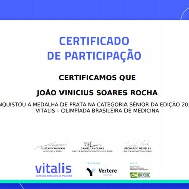 #37203 Aluno do Campus avançado Lajes é medalhista em Olimpíada Brasileira de Medicina