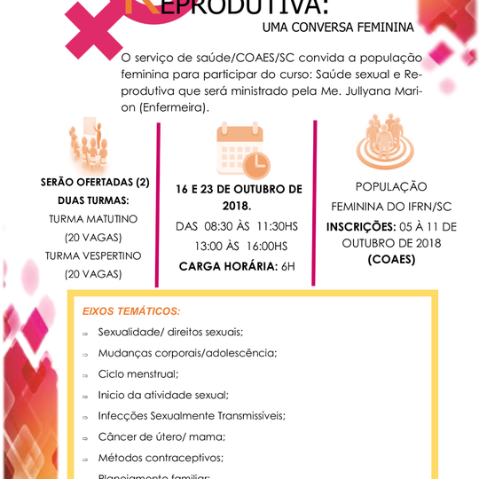 #37388 Serviço de Saúde COAES/SC promove curso de Saúde Sexual e Reprodutiva