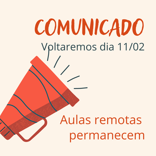 #37429 Aulas remotas seguem até o dia 11 de fevereiro