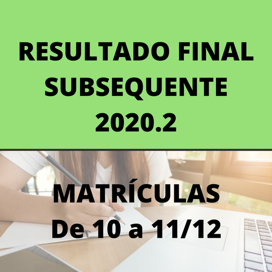 #37473 Campus realizará matrículas dos novos alunos selecionados para o curso Subsequente em Informática