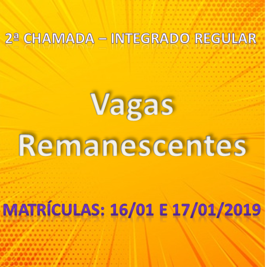 #37482 Campus Santa Cruz divulga 2ª chamada dos Cursos Integrados Regulares