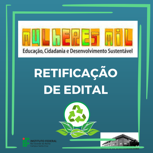 #37531 Processo seletivo do Mulheres Mil divulga retificação de edital