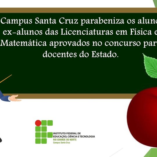 #37831 Campus parabeniza aprovados no concurso do Estado