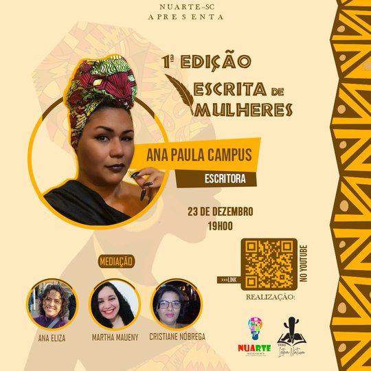 #37961 O Núcleo de Arte (NUARTE) promove a primeira edição do "Escrita de Mulheres"