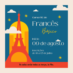 #38062 Inscrições abertas para o curso de Introdução a Língua Francesa