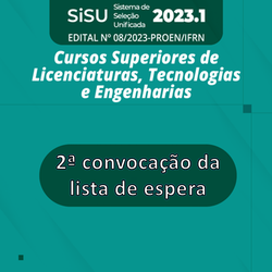 #38179 Campus Santa Cruz divulga a 2ª convocação da lista de espera do SISU - 2023