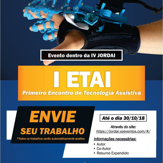 #38193 I  Encontro de Tecnologia Assistida do IFRN - ETAI faz parte da programação da IV JORDAI