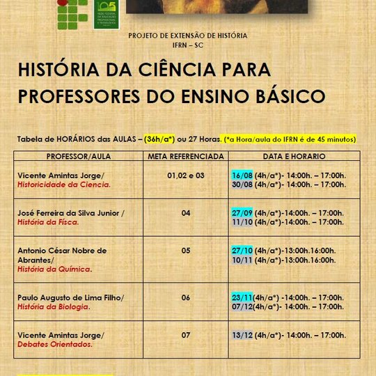 #38260 Curso História da Ciência para Professores do Ensino Básico