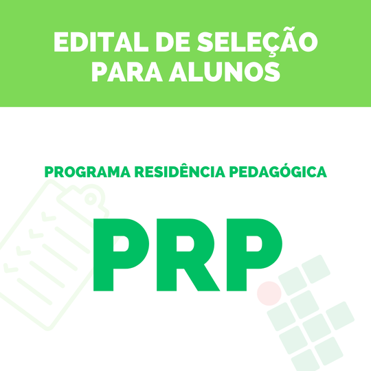 #38361 Aberto edital de Programa de Residência Pedagógica