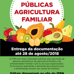 #38377 IFRN divulga Chamada para Agricultura Familiar