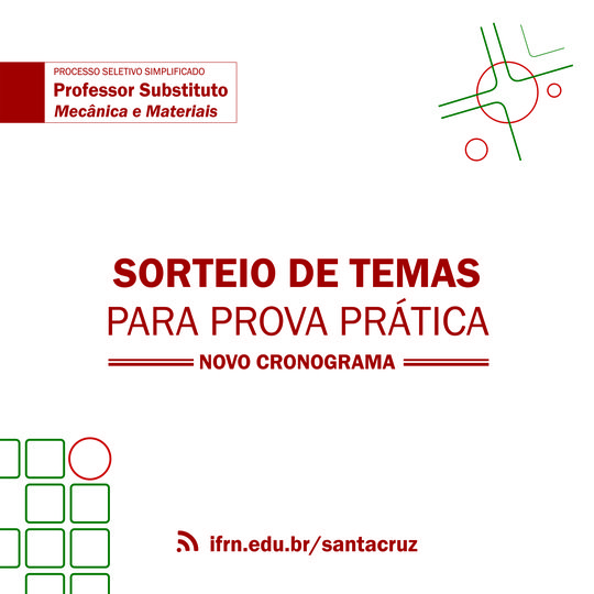 #38383 ATENÇÃO: Comissão de processo seletivo apresenta novo cronograma para sorteio de temas