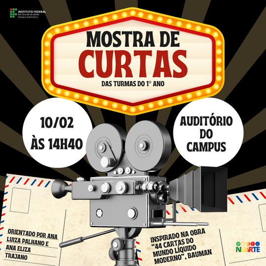 #38422 Mostra de Curta-metragens dos 1os Anos dos Cursos Técnicos Integrados