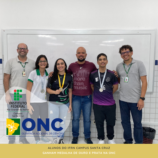 #38577 Alunos do Campus Santa Cruz são medalhistas na ONC
