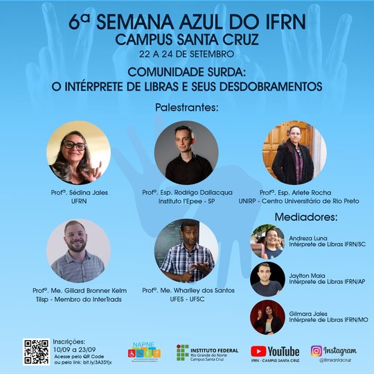#39055 NAPNE Campus Santa Cruz realizará de 22 a 24 de setembro a 6ª Semana Azul
