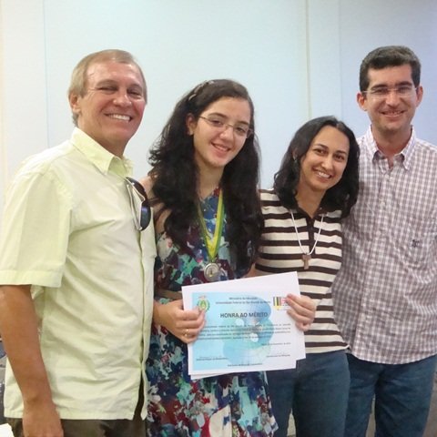 #39085 Aluna integrante de programa do IFRN conquista medalha na OMRN