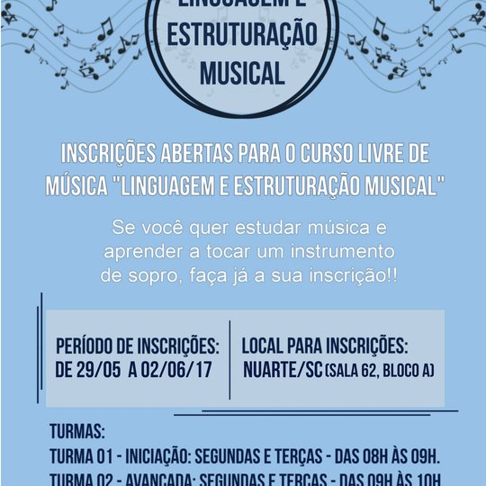 #39113 AULAS DE MÚSICA NO IFRN, CAMPUS SANTA CRUZ