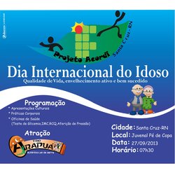 #39199 Projeto ACORDI comemorará Dia Internacional do Idoso