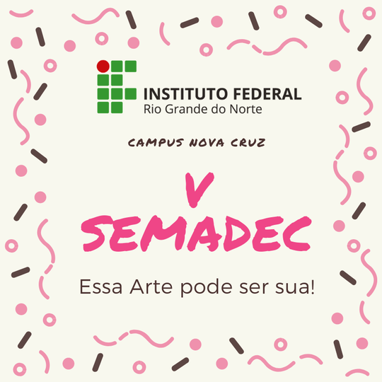 #39345 Concurso para escolha da logomarca da V Semana de Arte, Desporto e Cultura - SEMADEC 2019