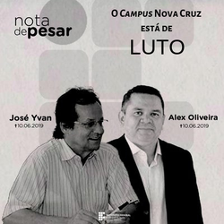 #39532 Campus Nova Cruz está de luto pelos professores Alexsandro Oliveira e José Yvan