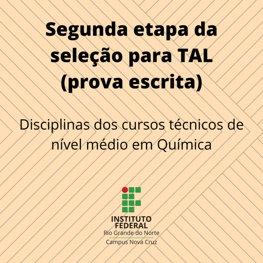 #39533 SELEÇÃO PARA TUTORIA DE APRENDIZAGEM DE LABORATÓRIO