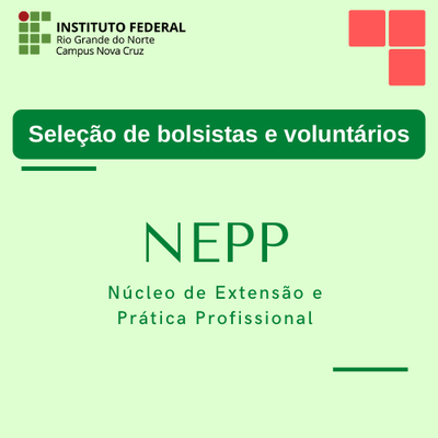 #39545 Resultado da seleção de bolsistas e voluntários para o NEPP