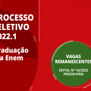 #39678 Divulgado resultado final para vagas em Cursos Superiores de graduação