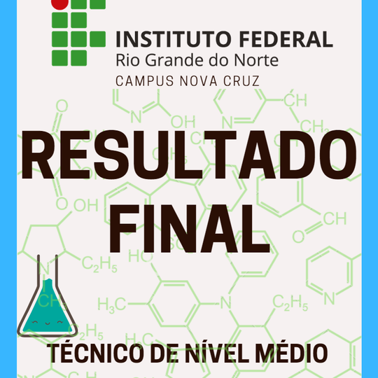 #39728 Resultado Final - Estágio Tec. Nível Médio em Química