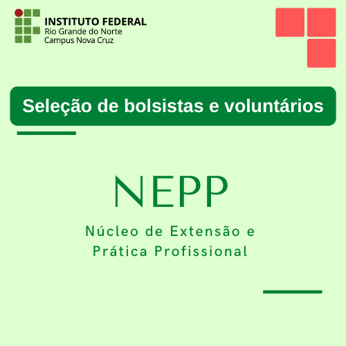 #39830 Seleção de bolsistas e voluntários para o NEPP