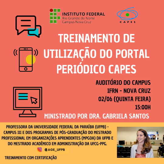 #39848 Treinamento sobre a utilização do portal do periódico CAPES