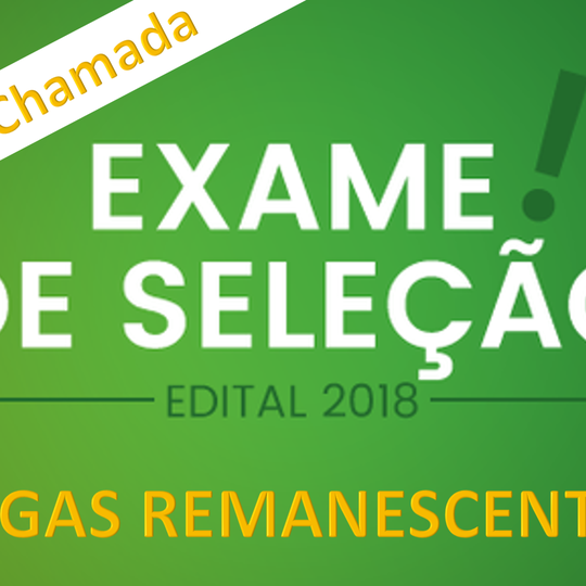 #39993 4ª Chamada para Vagas Remanescentes dos Cursos Técnicos Integrados