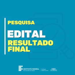 Edital Pesquisa - Resultado Final