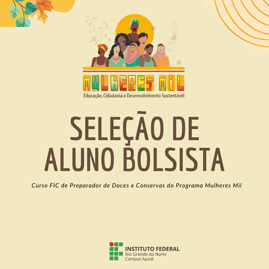seleção de aluno bolsista MM