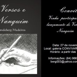 #40002 Professor de Artes do Câmpus Nova Cruz lança o livro “Versos e Nanquim” 