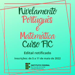 #40079 Curso FIC de Nivelamento em Português e Matemática 2022