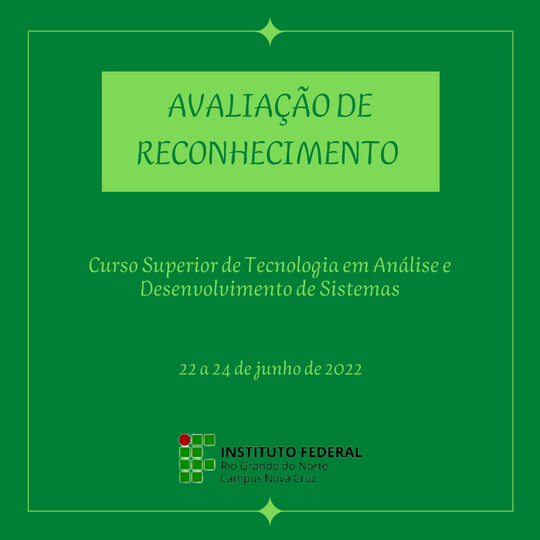 #40084 Avaliação de reconhecimento do Curso Superior de Tecnologia em Análise e Desenvolvimento de Sistemas (TADS) 