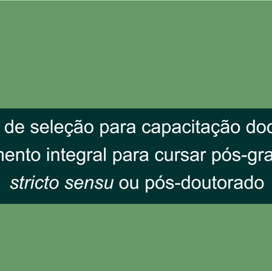 #40094 Comissão divulga resultado do afastamento para capacitação docente