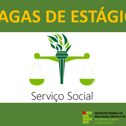 #40121 IFRN Nova Cruz promove processo seletivo para estagiário de Serviço Social