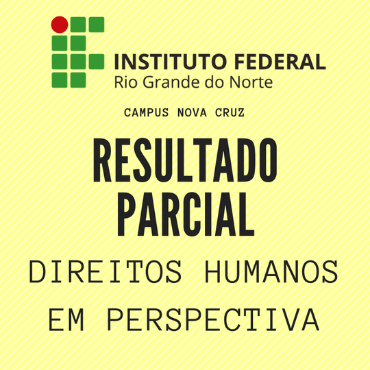 #40148 Resultado Parcial - Projeto Direitos Humanos em Perspectiva