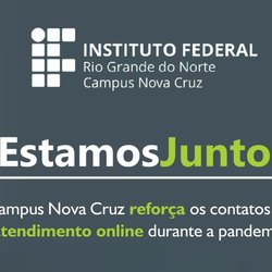 #40261 Campus Nova Cruz reforça os contatos de atendimento online durante a pandemia