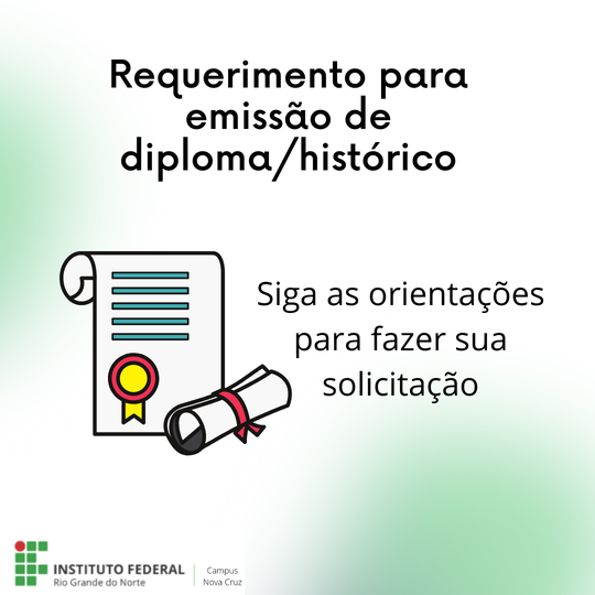 #40294 Requerimento para emissão de diploma/histórico
