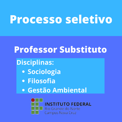 #40373 Processo Seletivo Simplificado, destinado à seleção de PROFESSOR SUBSTITUTO