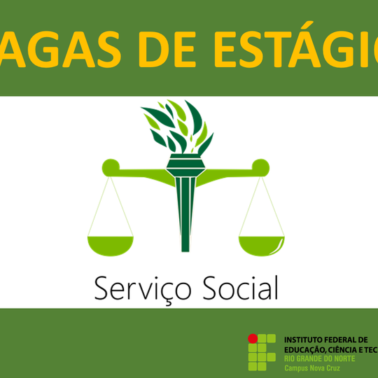 #40466 IFRN Nova Cruz inicia processo seletivo para estagiário de Serviço Social