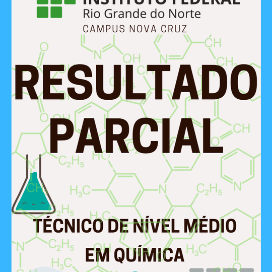 #40513 Resultado Parcial - Estágio Tec. Nível Médio em Química